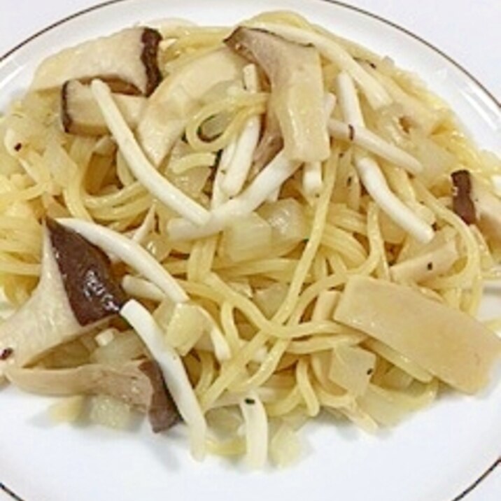 イカとエリンギのアンチョビパスタ